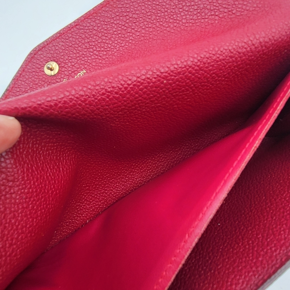 LOUIS VUITTON Leather Empreinte Curieuse Wallet Aurore and Pouch. Authentic.. - Picture 7 of 16